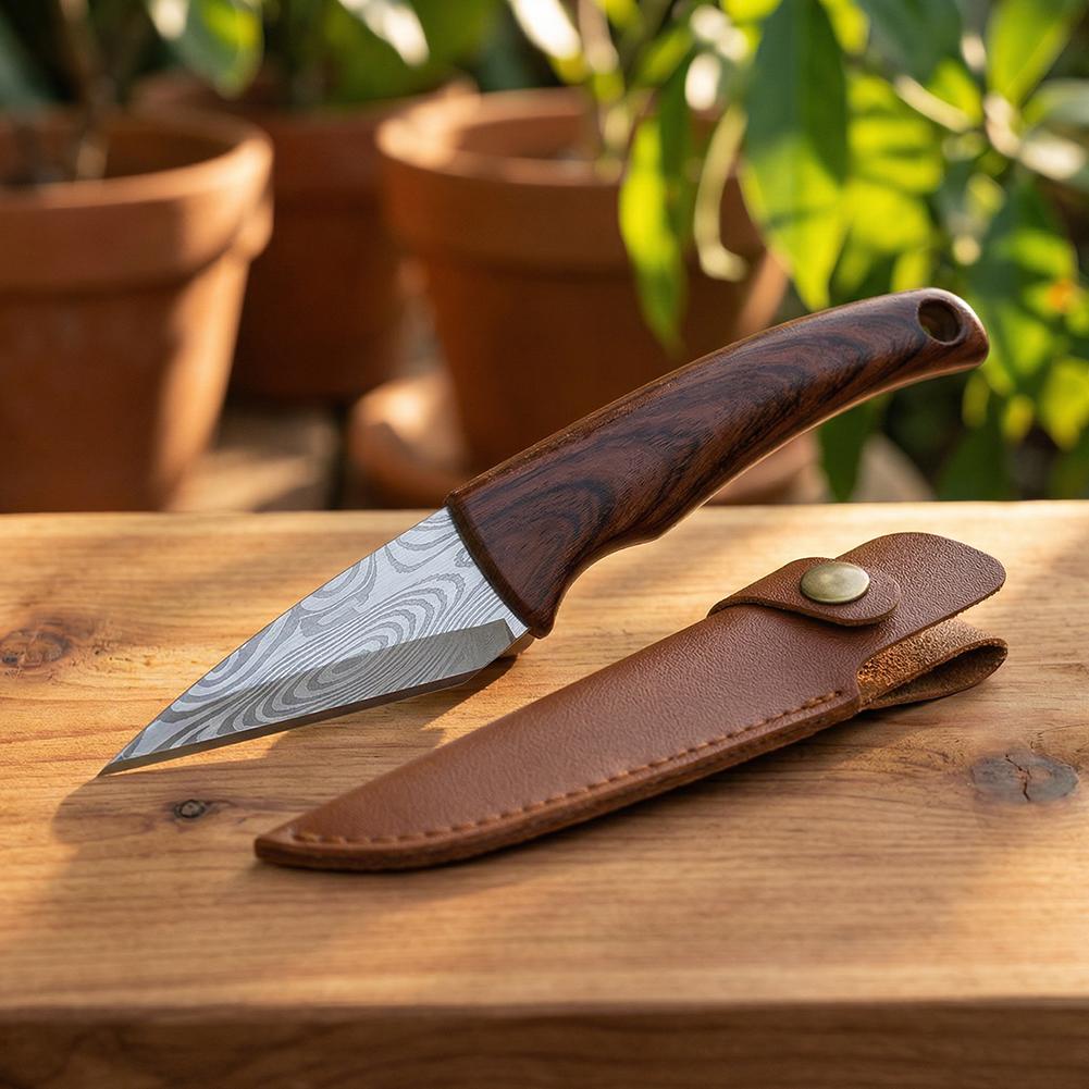 Harvest Knife Garden - Нож для прививки с деревянной ручкой